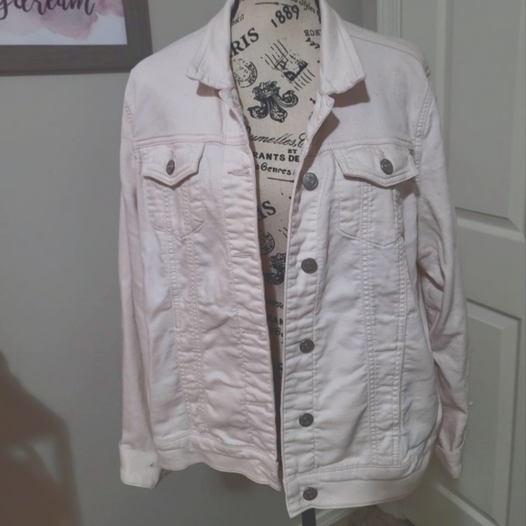 Buffalo David Bitton Jackets & Blazers - BUFFALO Women's Light Pink Denim Jacket (XL)